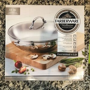 Farberware Stainless Steel 12” Covered Everything Pan